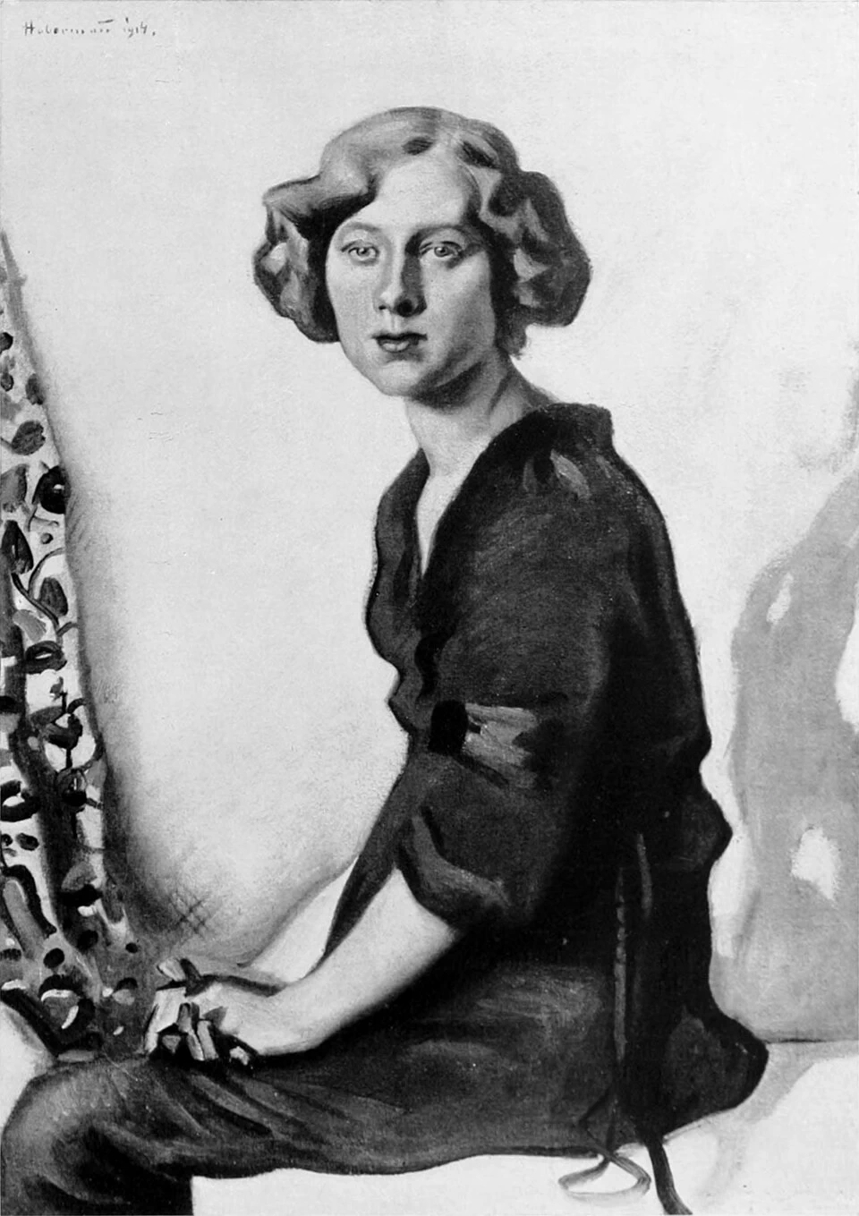 Hugo von Habermann - Ritratto di una giovane donna